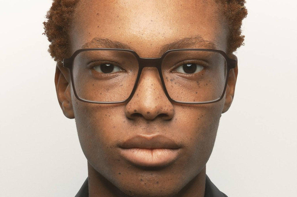 Kaleos Eyehunters - Toth Eyeglasses Translucent Dark Brown