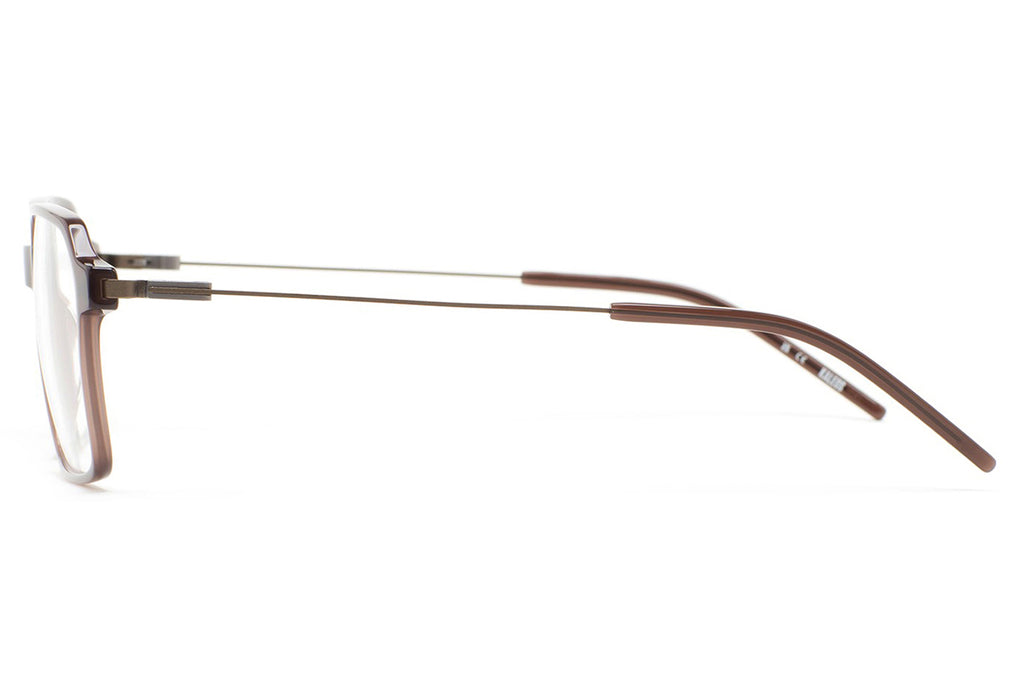 Kaleos Eyehunters - Toth Eyeglasses Translucent Dark Brown