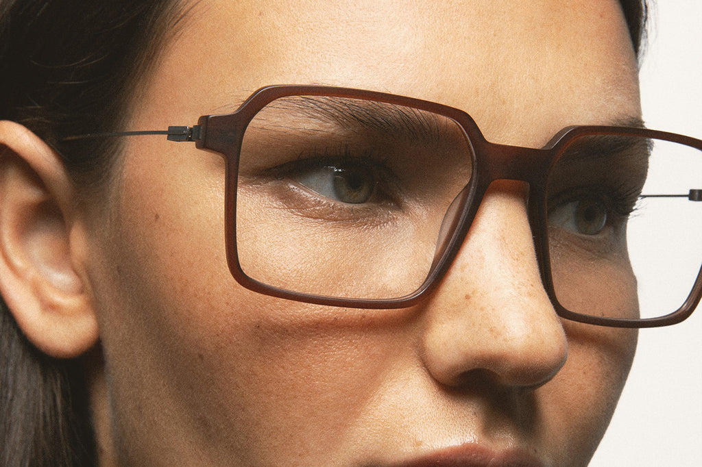 Kaleos Eyehunters - Toth Eyeglasses Transparent Brown