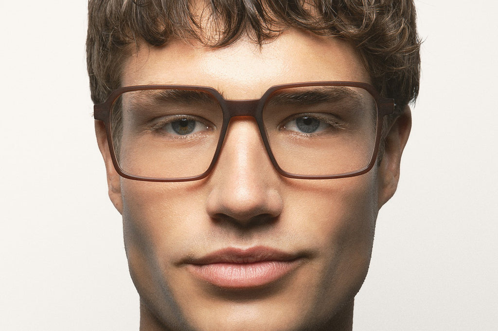 Kaleos Eyehunters - Toth Eyeglasses Transparent Brown