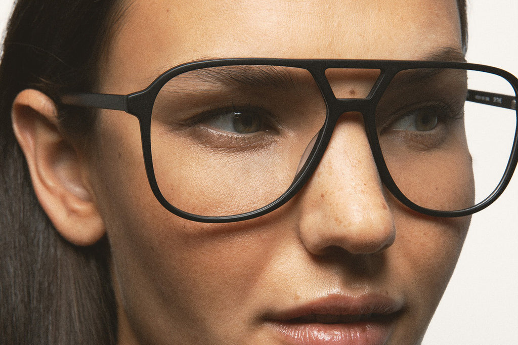 Kaleos Eyehunters - Sythe L Eyeglasses Matte Black