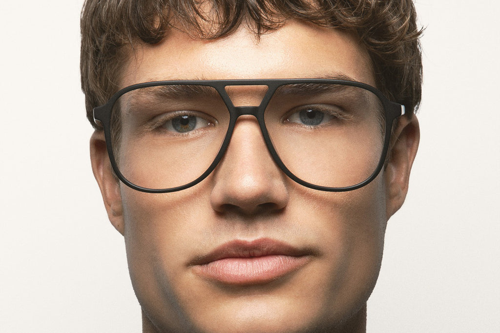 Kaleos Eyehunters - Sythe L Eyeglasses Matte Black