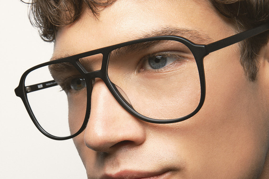 Kaleos Eyehunters - Sythe L Eyeglasses Matte Black