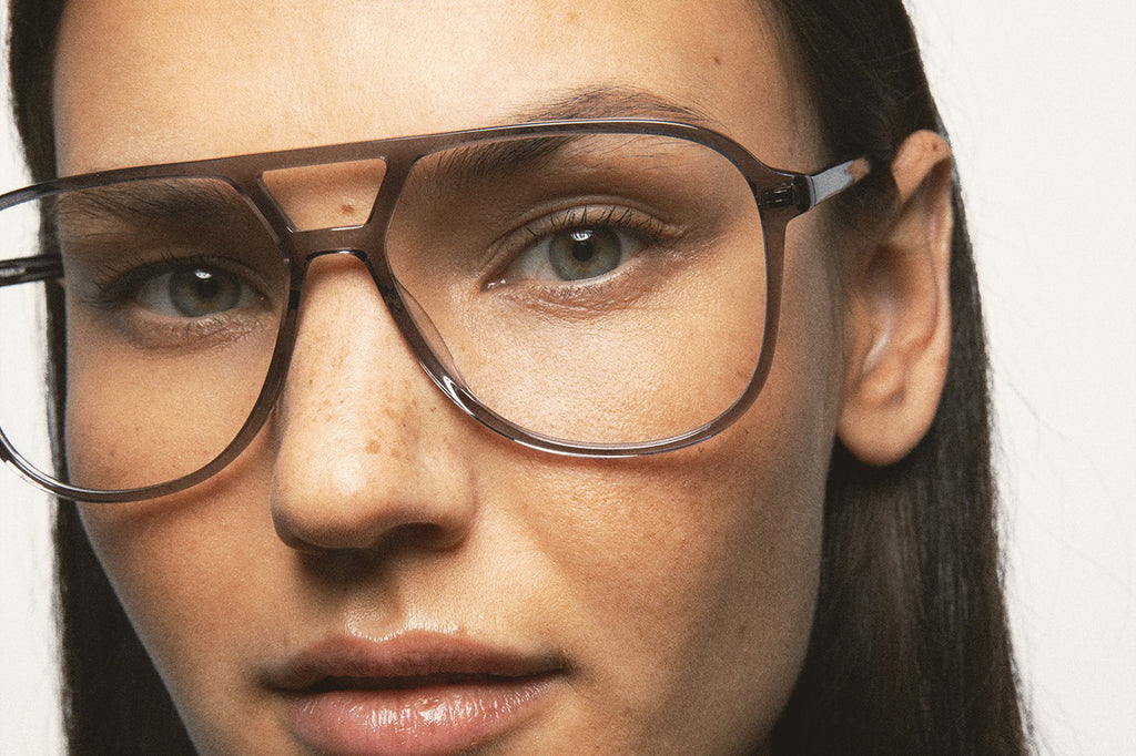 Kaleos Eyehunters - Sythe L Eyeglasses Transparent Grey