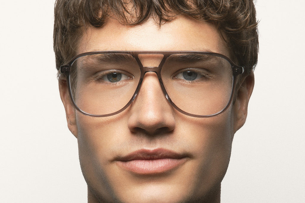 Kaleos Eyehunters - Sythe L Eyeglasses Transparent Grey