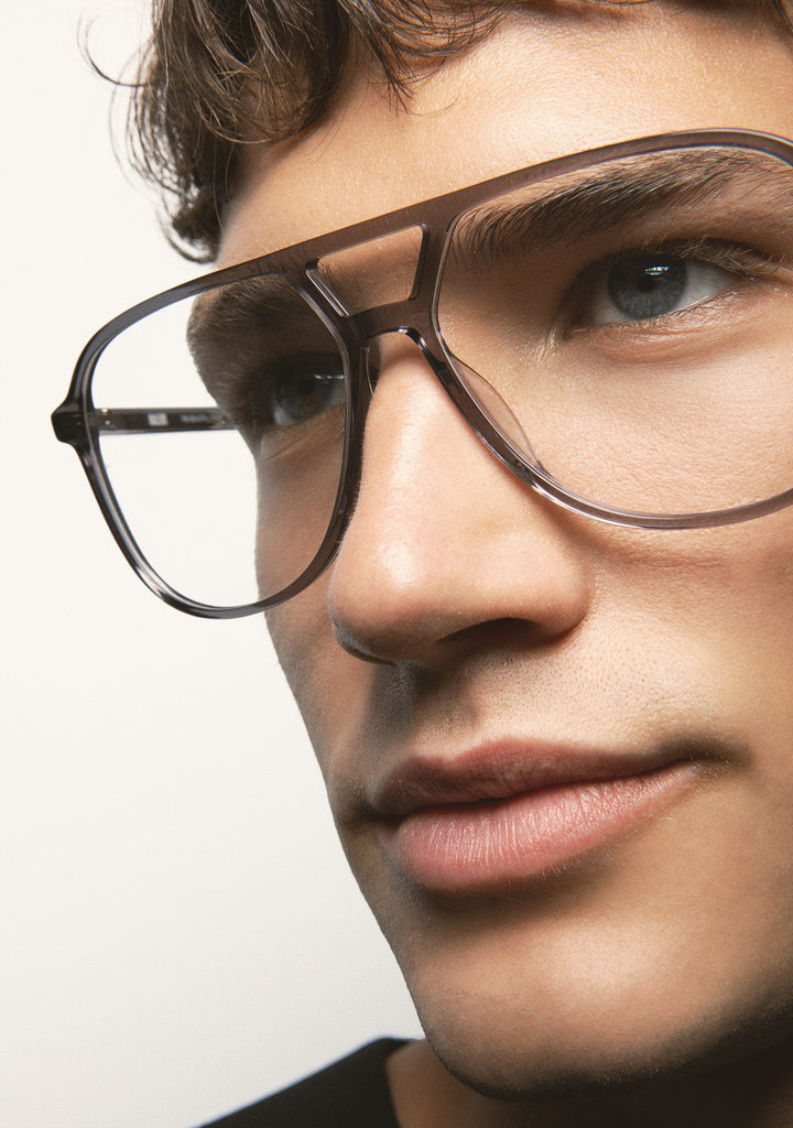Kaleos Eyehunters - Sythe L Eyeglasses Transparent Grey
