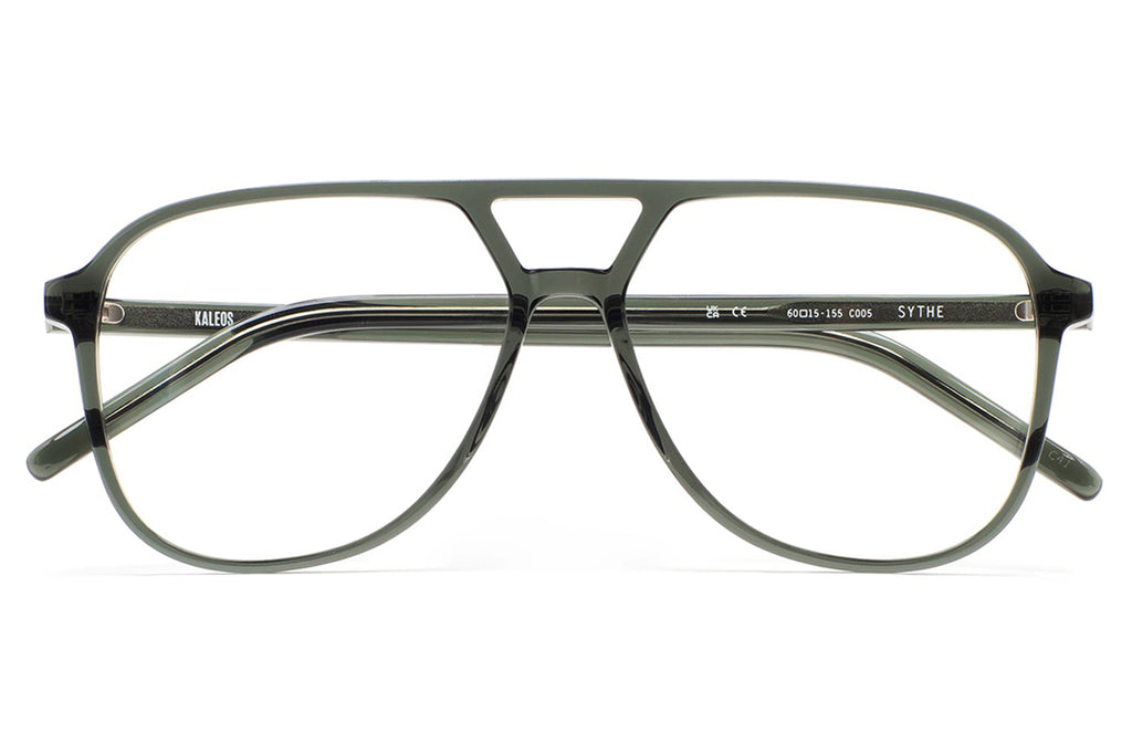 Kaleos Eyehunters - Sythe L Eyeglasses Transparent Dark Olive Green