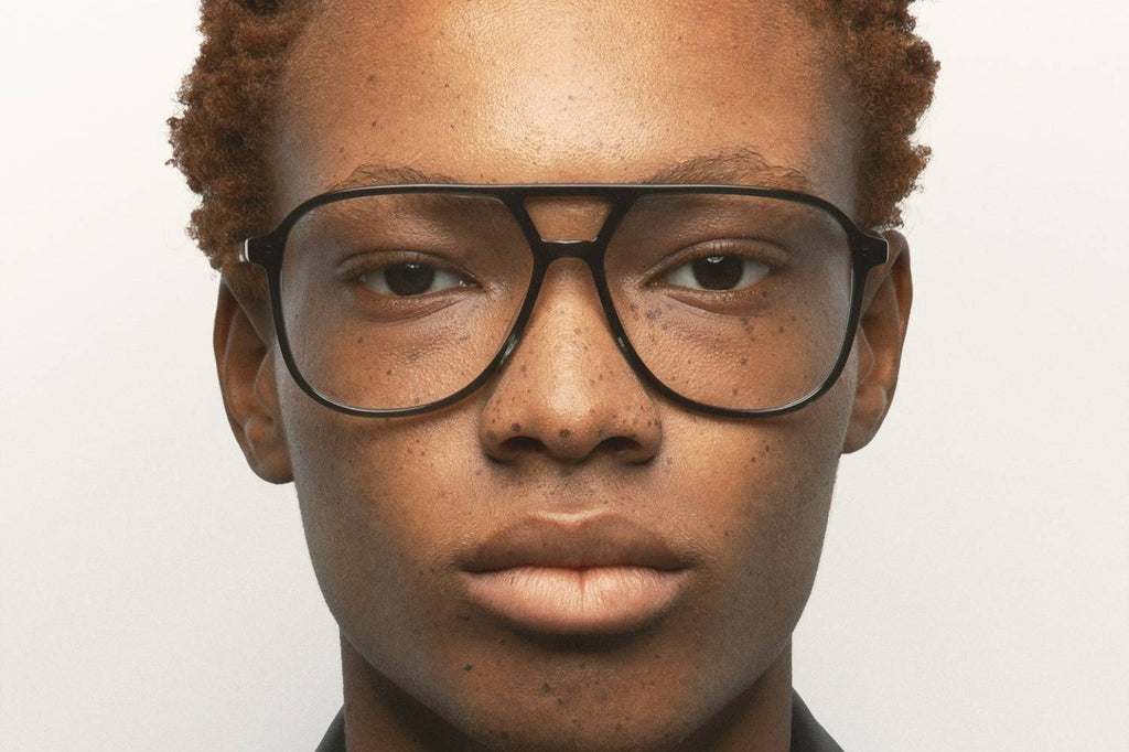 Kaleos Eyehunters - Sythe L Eyeglasses Transparent Dark Olive Green