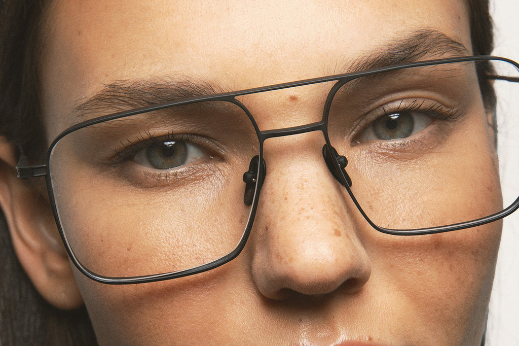 Kaleos Eyehunters - Munger L Eyeglasses Matte Black