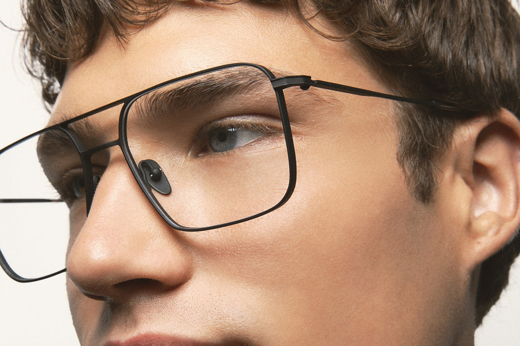 Kaleos Eyehunters - Munger L Eyeglasses Matte Black