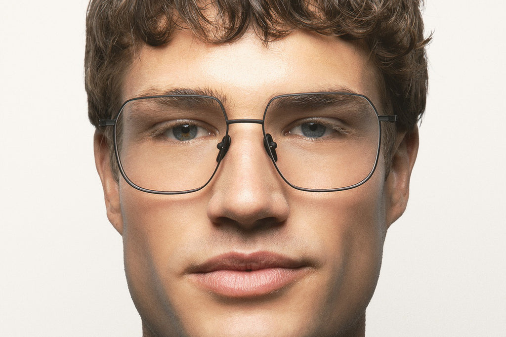 Kaleos Eyehunters - Jacobson Eyeglasses Matte Black
