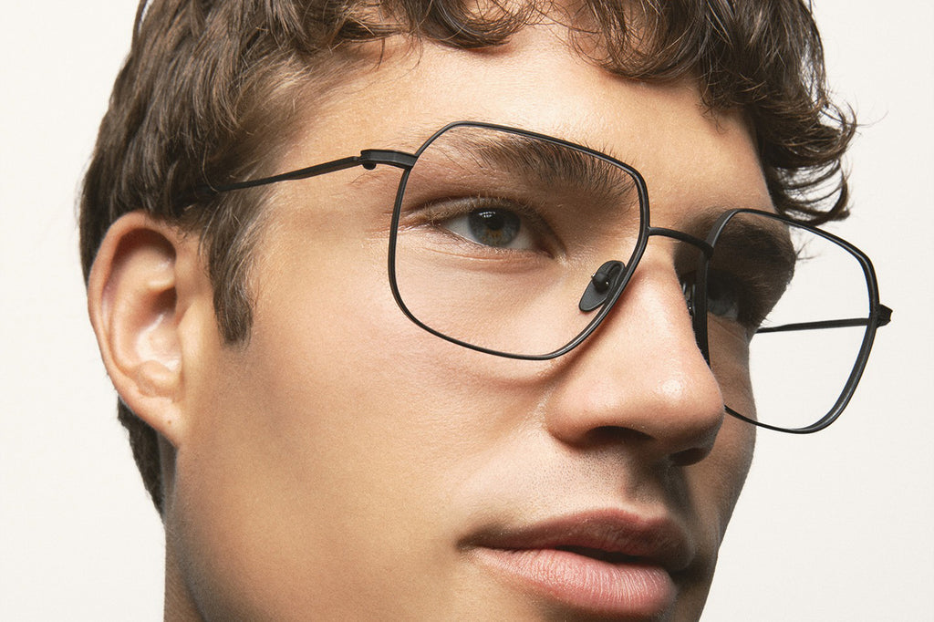 Kaleos Eyehunters - Jacobson Eyeglasses Matte Black