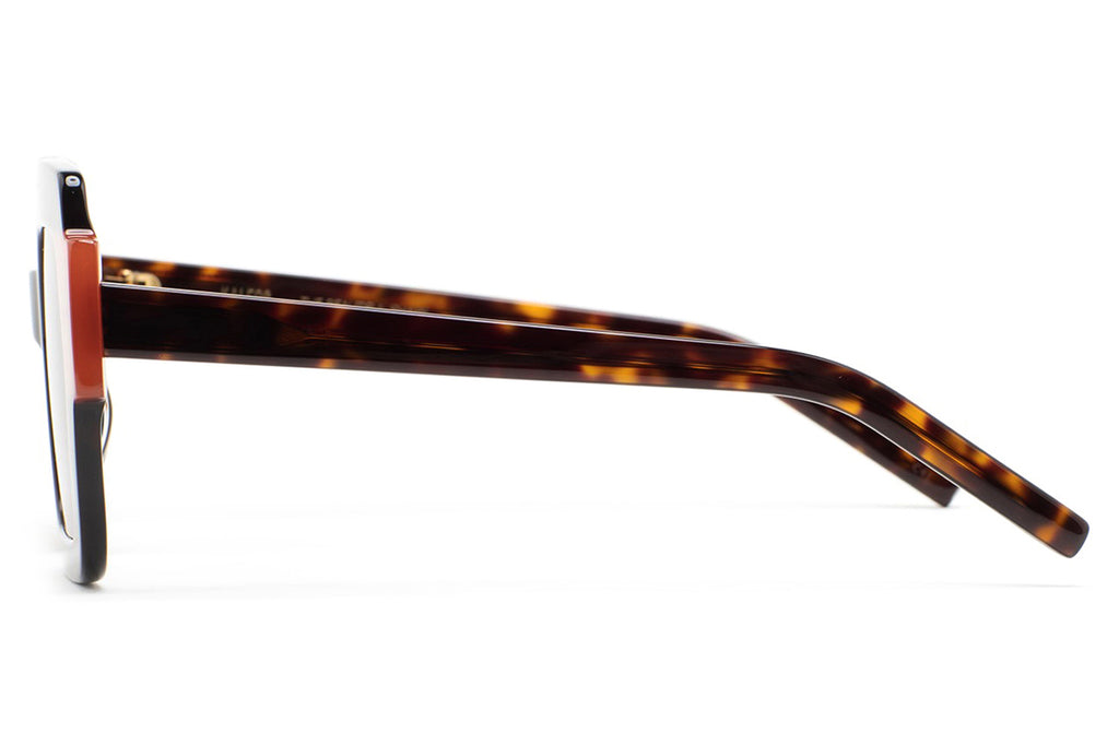 Kaleos Eyehunters - Lupoli Sunglasses Dark Brown Havana/Translucent Orange