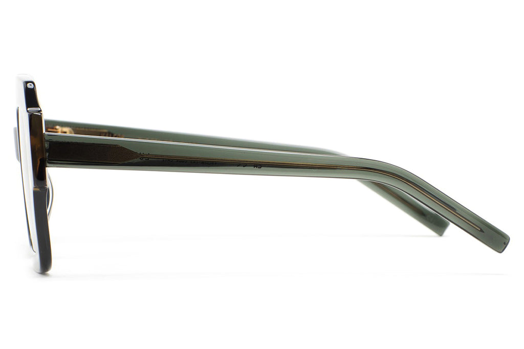 Kaleos Eyehunters - Lupoli Sunglasses Transparent Green/Brown Havana