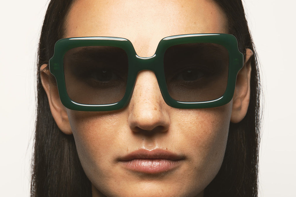 Kaleos Eyehunters - Deist Sunglasses Translucent Dark Green