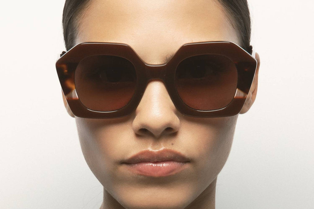 Kaleos Eyehunters - Pavicic Sunglasses Translucent Brown/Dark Brown Havana