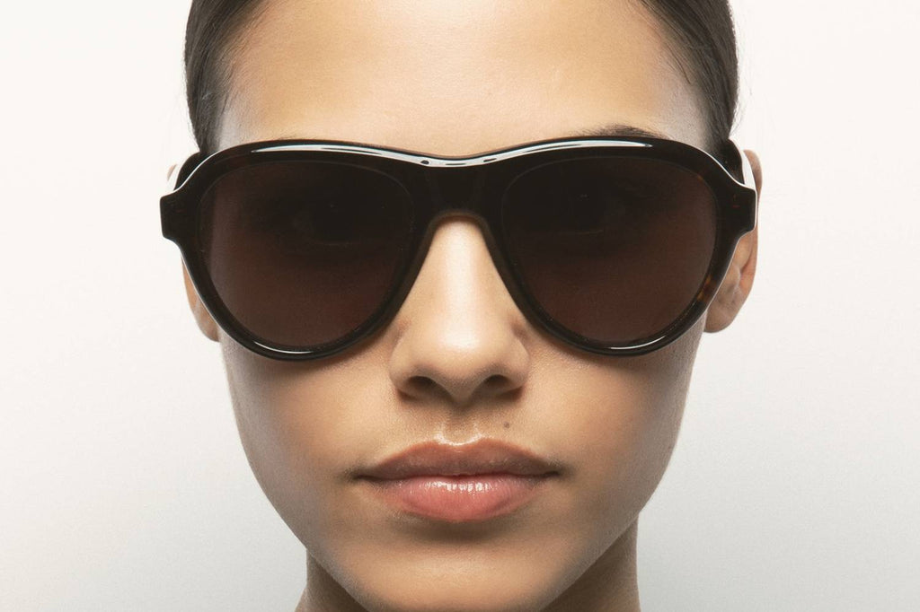 Kaleos Eyehunters - Lester Sunglasses Dark Brown Havana