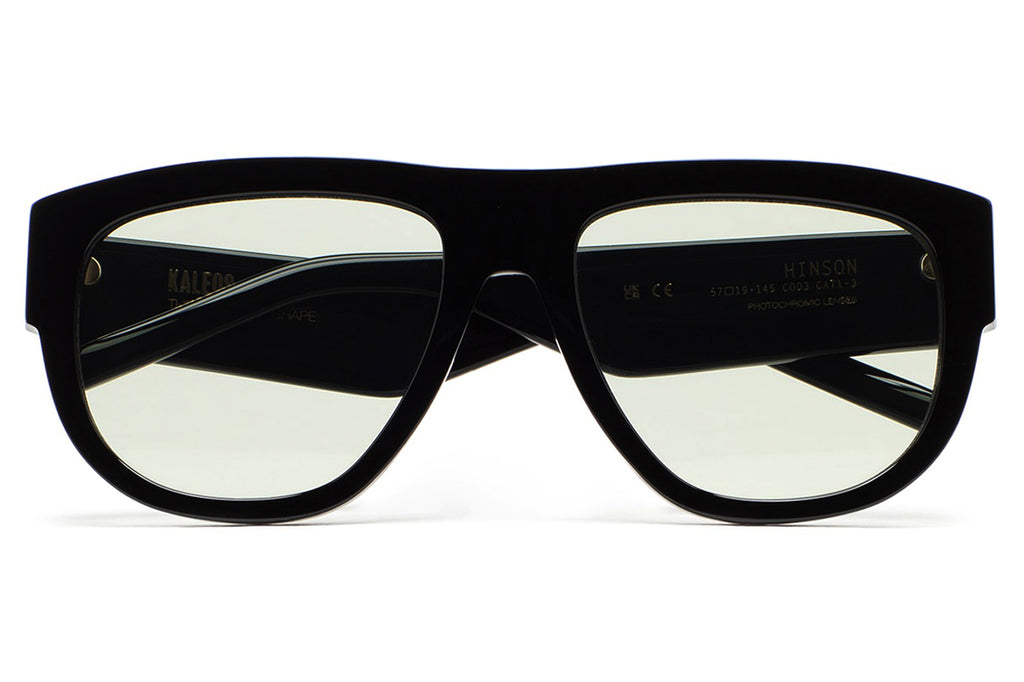 Kaleos Eyehunters - Hinson Sunglasses Black with Green Photochromic Lenses