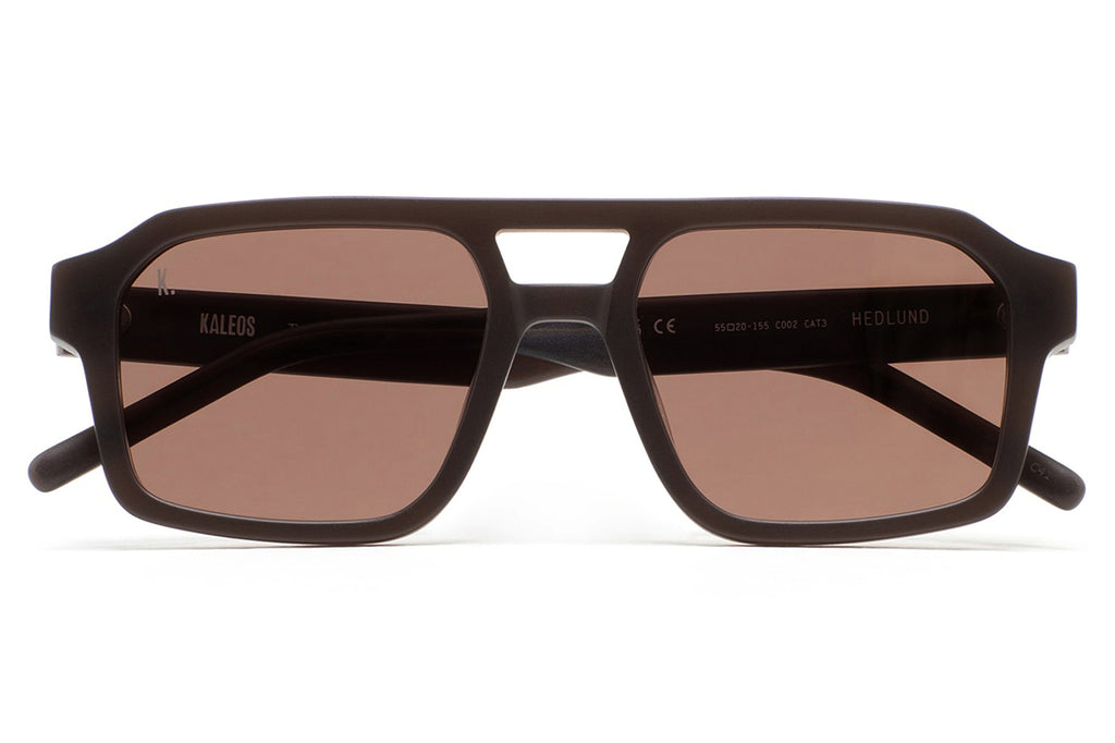Kaleos Eyehunters - Hedlund Sunglasses Translucent Matte Brown