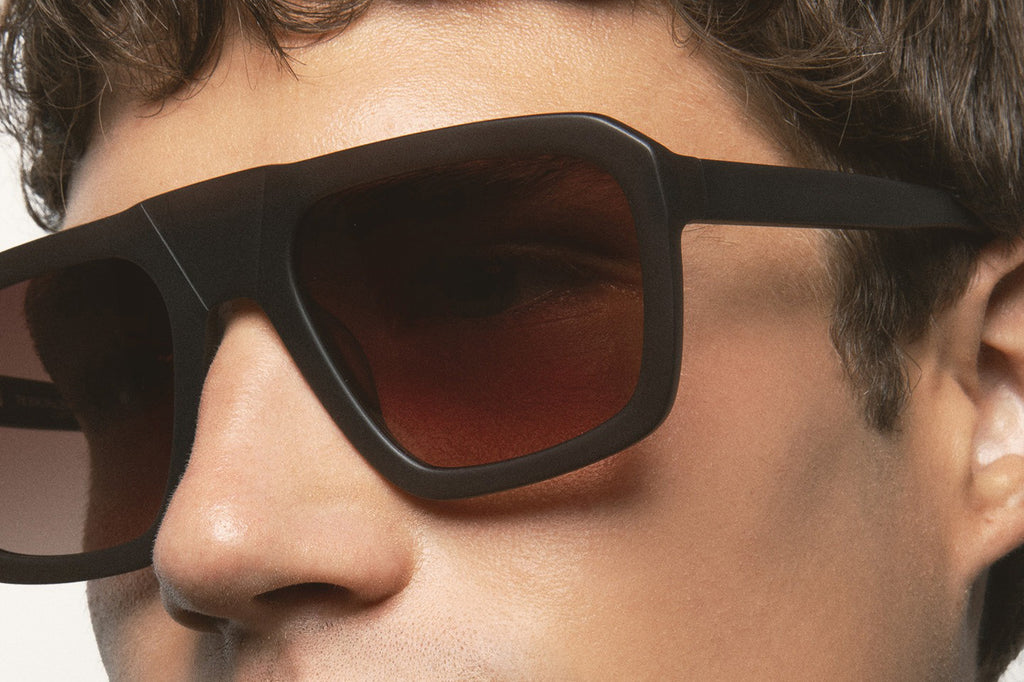 Kaleos Eyehunters - Nakajima Sunglasses Translucent Matte Brown