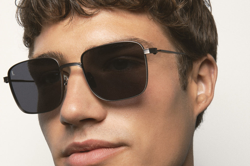 Kaleos Eyehunters - Wieder Sunglasses Silver with Grey Mineral Lenses