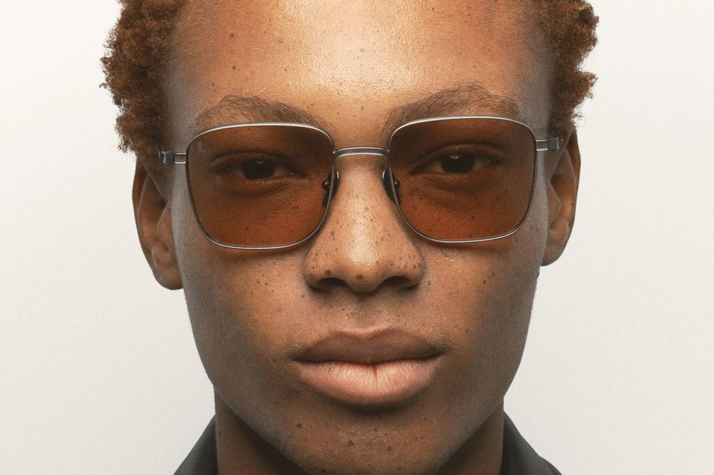 Kaleos Eyehunters - Wieder Sunglasses Silver with Brown Photochromic Lenses