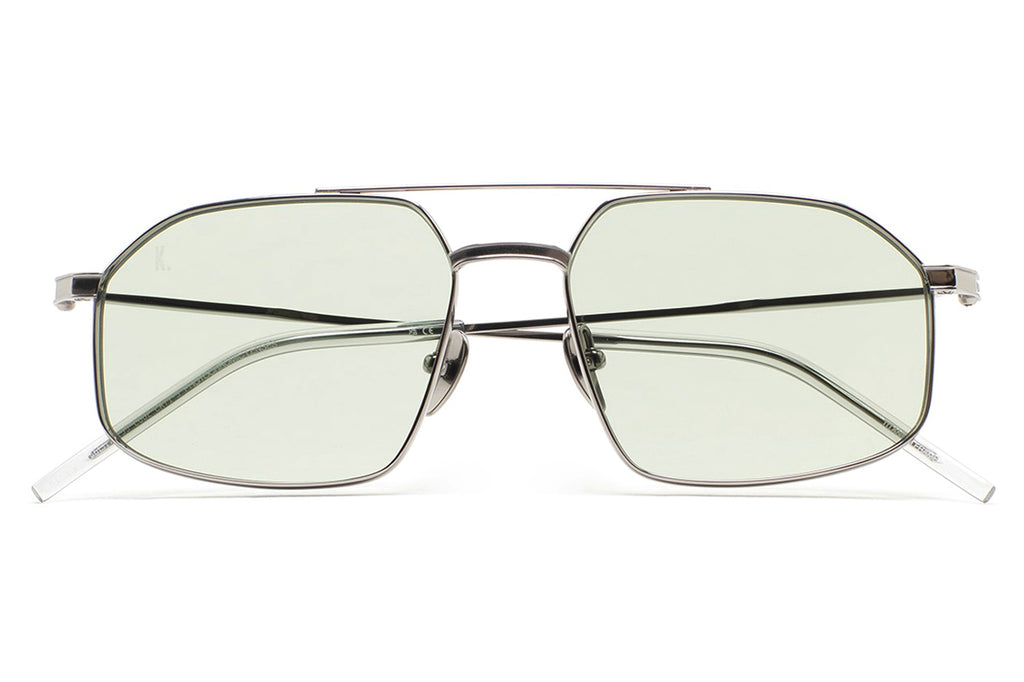 Kaleos Eyehunters - Ross Sunglasses Silver with Green Photochromic Lenses