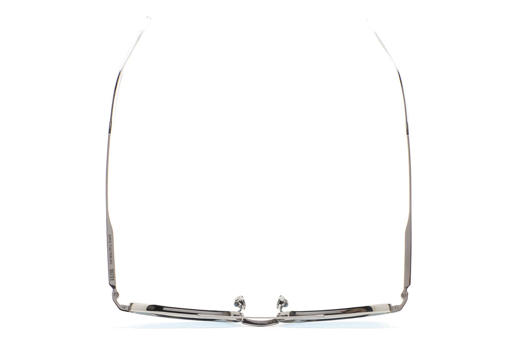 Kaleos Eyehunters - Ross Sunglasses Silver with Blue Photochromic Lenses