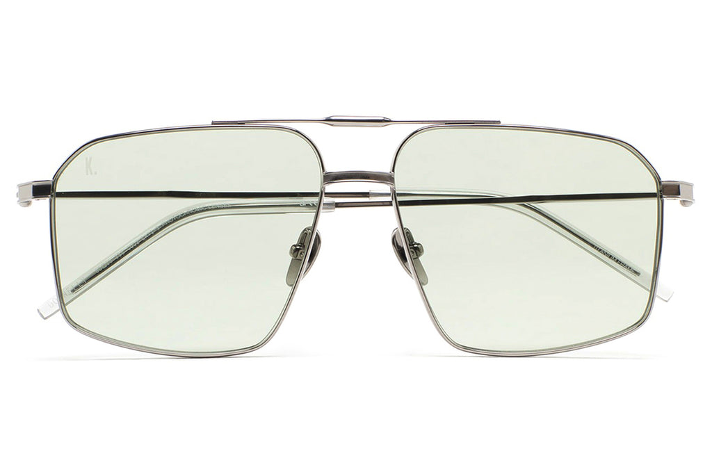 Kaleos Eyehunters - Donnelly Sunglasses Silver with Green Photochromic Lenses 