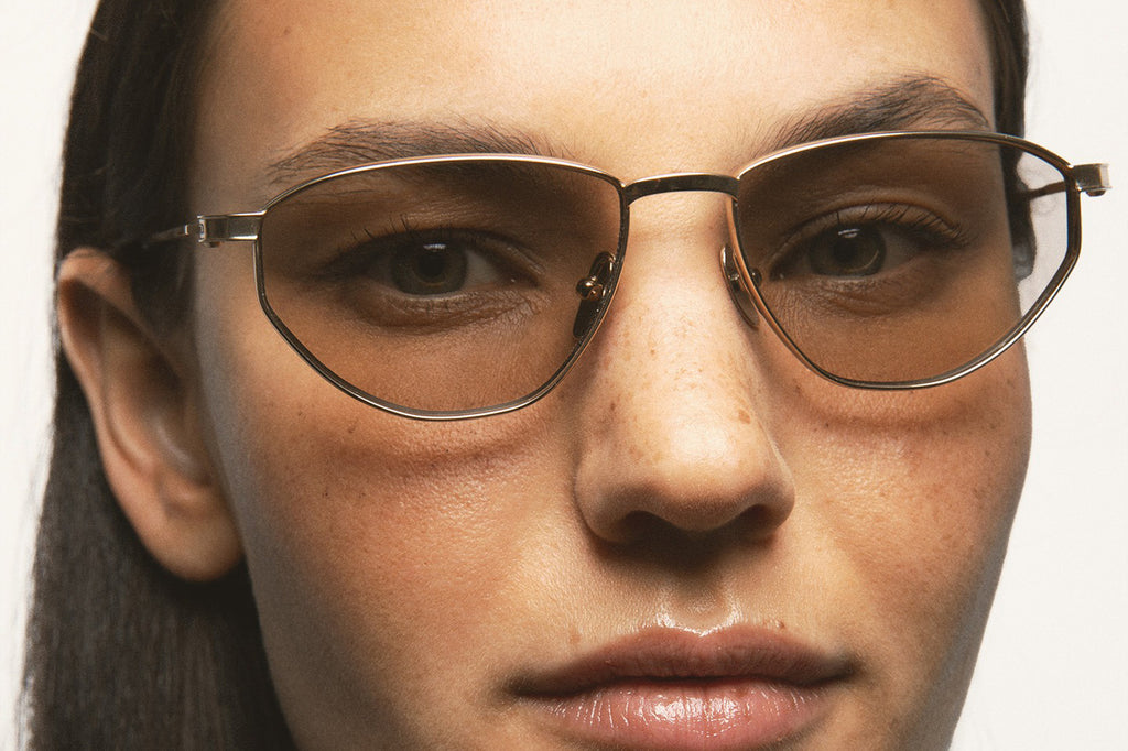 Kaleos Eyehunters - Hamlin Sunglasses Gold with Brown Photochromic Lenses