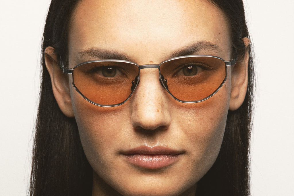 Kaleos Eyehunters - Hamlin Sunglasses Matte Dark Silver with Brown Photochromic Lenses