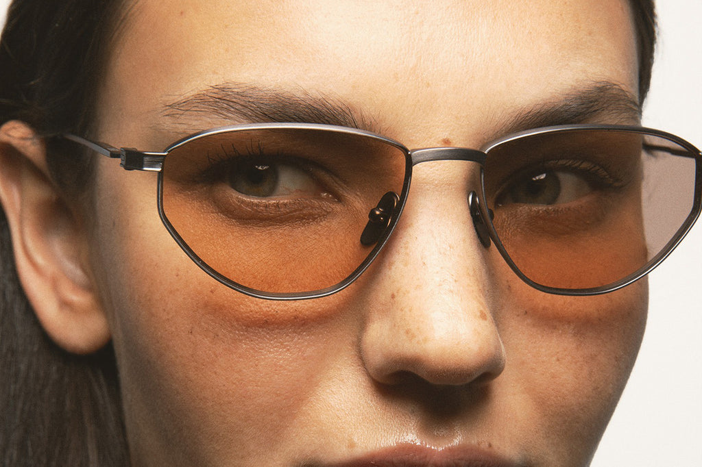 Kaleos Eyehunters - Hamlin Sunglasses Matte Dark Silver with Brown Photochromic Lenses