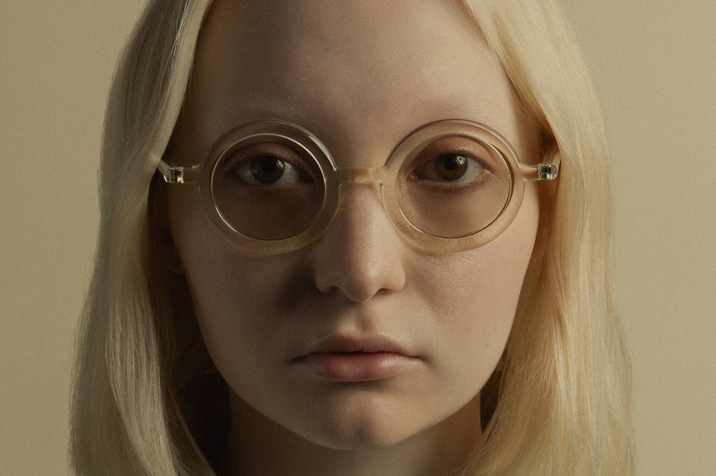 Kaleos Eyehunters - Arquitectura-G x Kaleos Acetate Sunglasses Transparent Light Yellow 