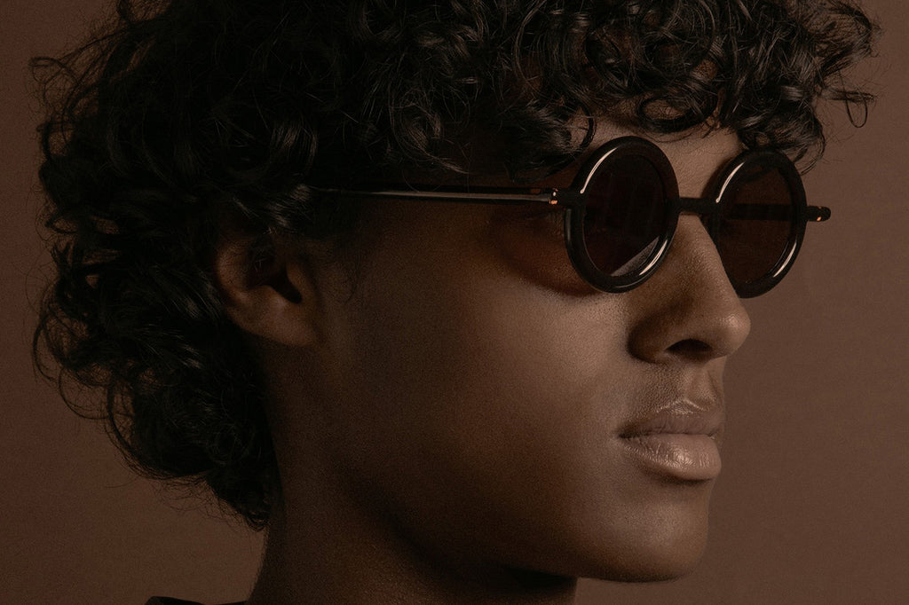 Kaleos Eyehunters - Arquitectura-G x Kaleos Acetate Sunglasses Transparent Dark Brown