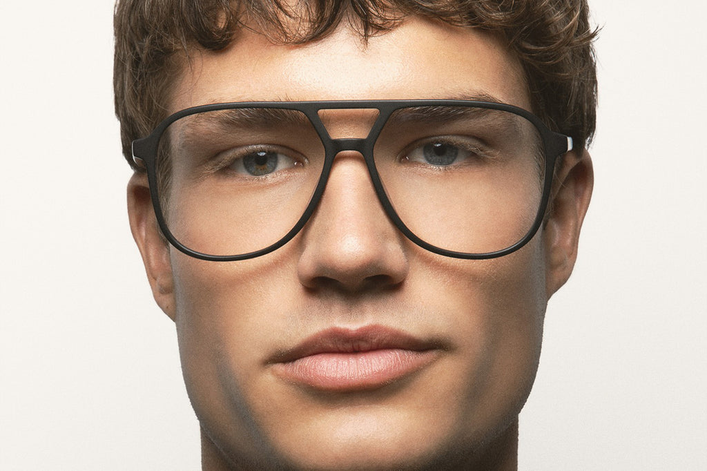 Kaleos Eyehunters - Sythe M Eyeglasses Matte Black