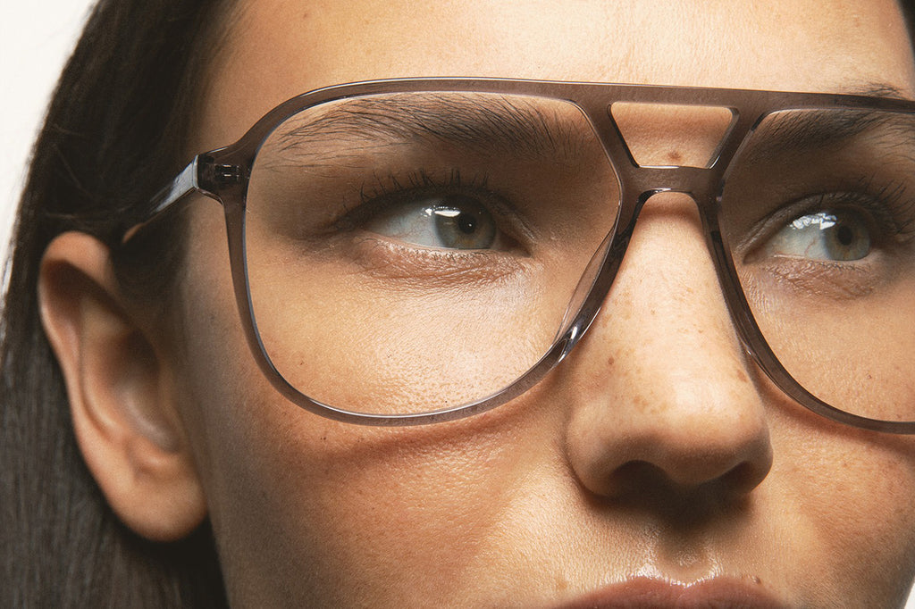 Kaleos Eyehunters - Sythe M Eyeglasses Transparent Grey