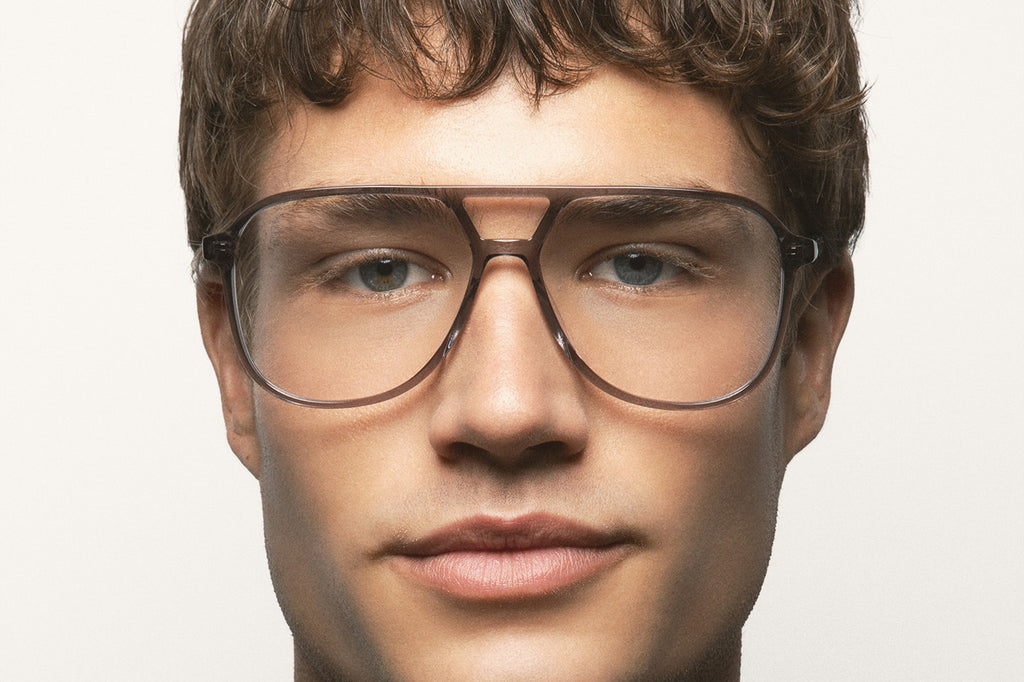 Kaleos Eyehunters - Sythe M Eyeglasses Transparent Grey