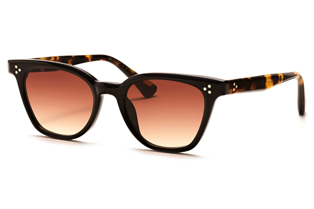 Rose & Co - A12 Sunglasses Black with Beech Gradient Lenses