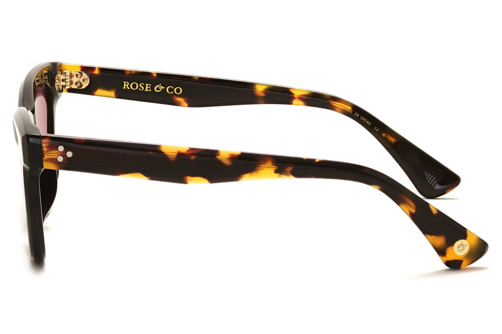 Rose & Co - A13 Sunglasses Black with Beech Gradient Lenses