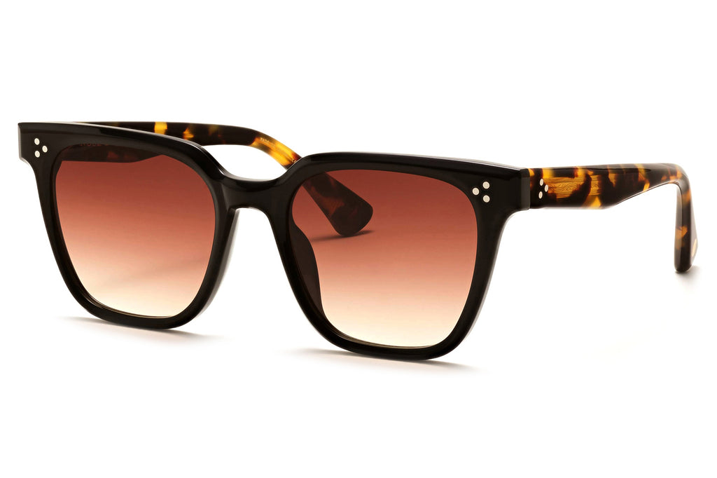 Rose & Co - A14 Sunglasses Black with Beech Gradient Lenses