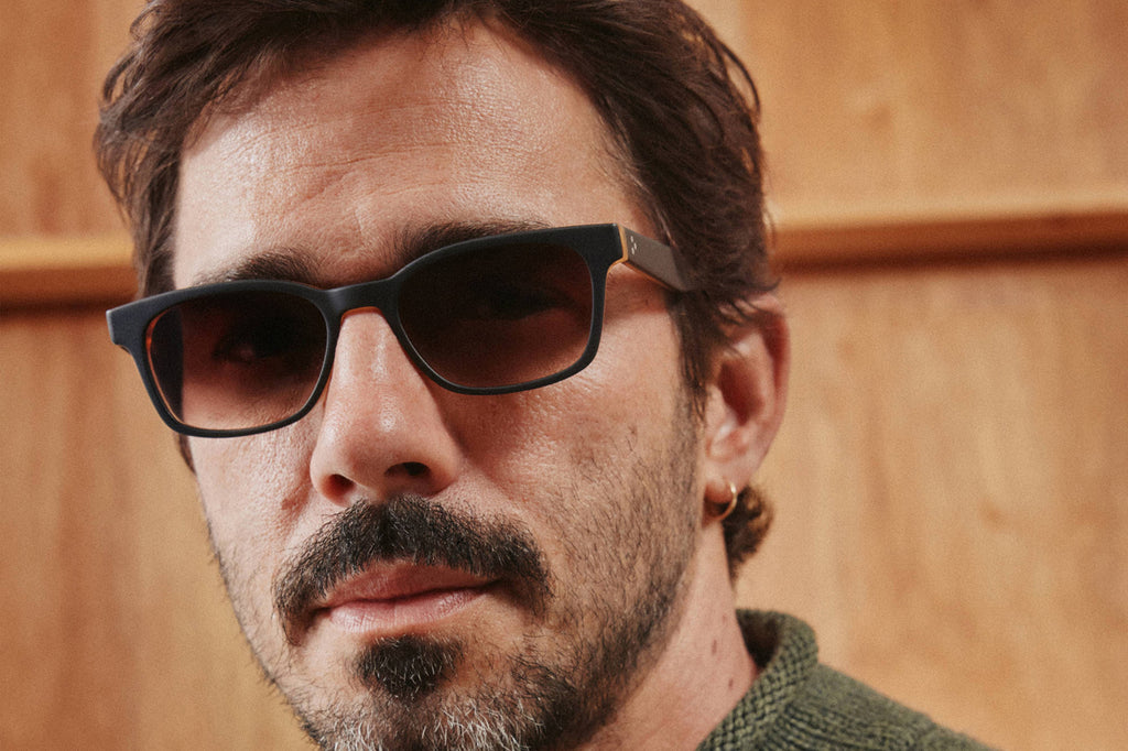 Rose & Co - A15 Sunglasses Matte Black with Beech Gradient Lenses
