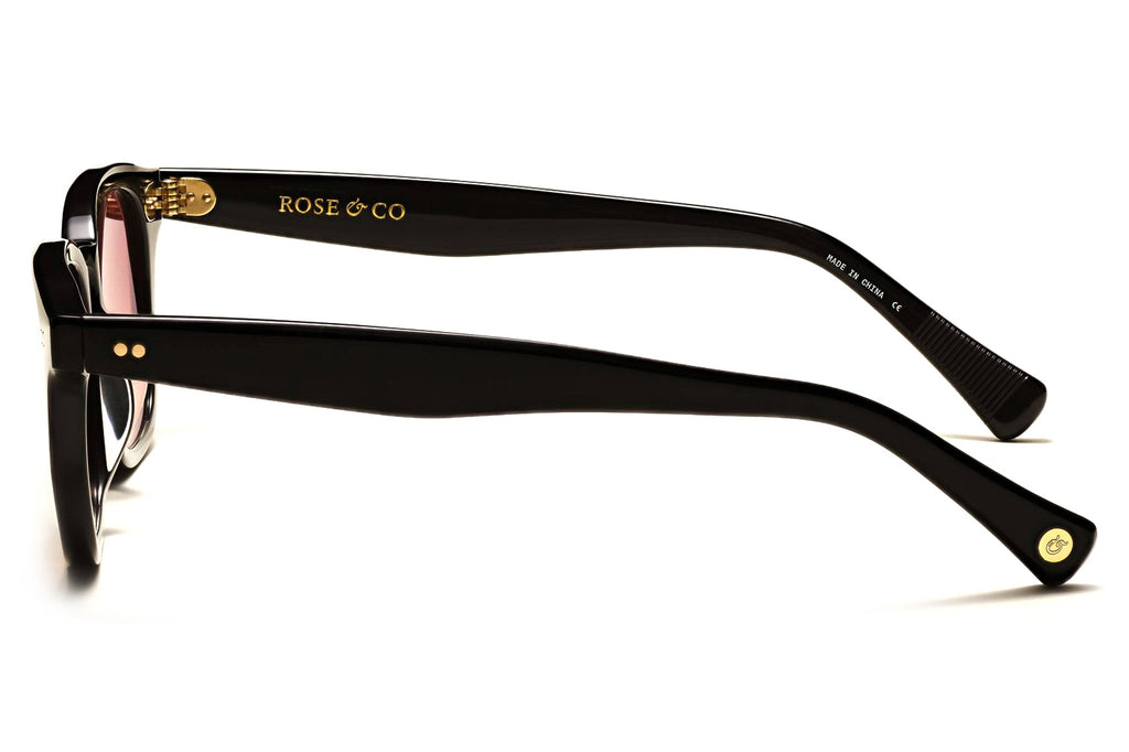 Rose & Co - A6 Sunglasses Pitch Black with Beech Gradient Lenses
