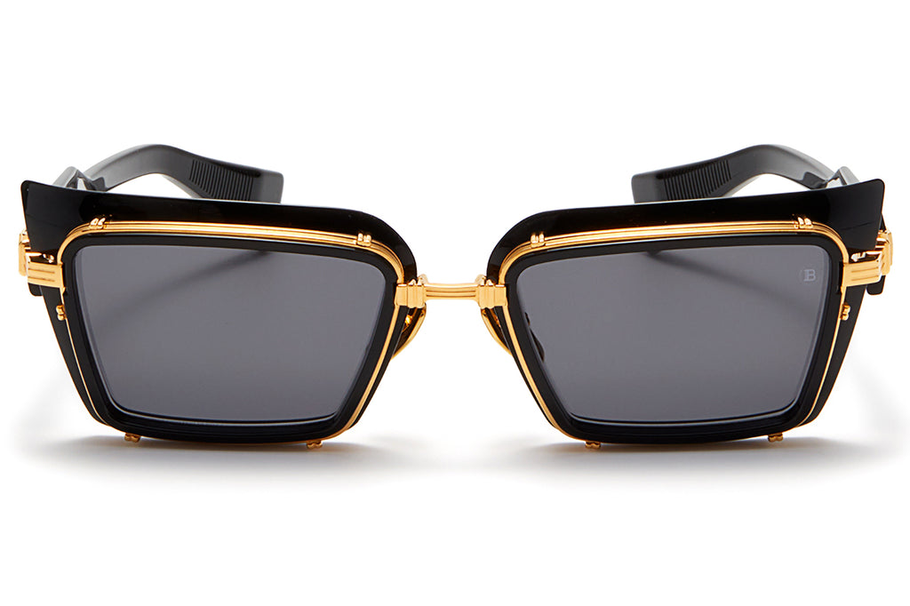 Balmain® Eyewear - Admirable Sunglasses Black & Gold with Dark Grey Lenses