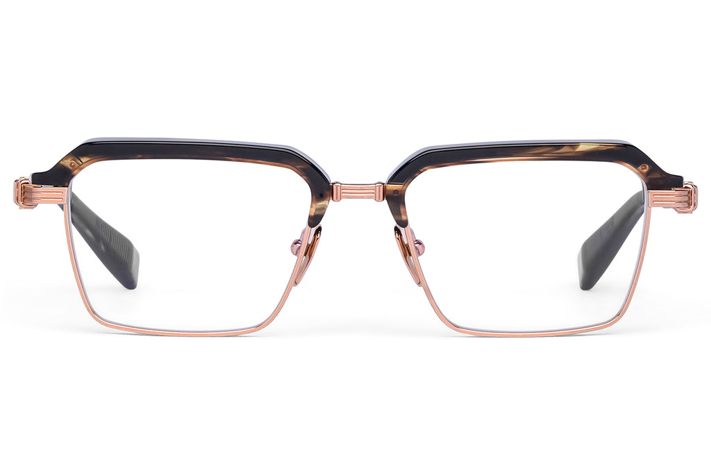 Balmain® Eyewear -Admiral-II Eyeglasses Dark Havana & Rose Gold
