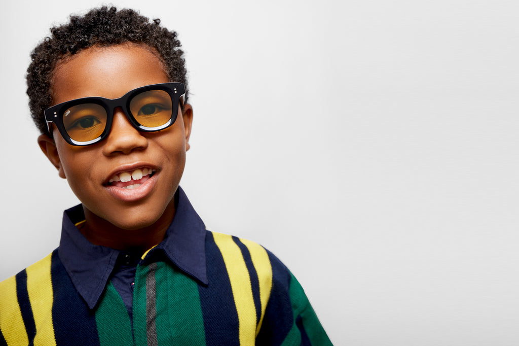 AKILA® Eyewear - Apollo Kids Sunglasses Black w/ Yellow Lenses
