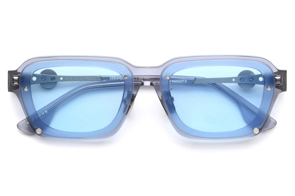 AKILA® Eyewear - Daytona x PACE Sunglasses Grey w/ Sky Blue Lenses