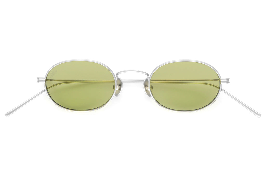 AKILA® Eyewear - Rio Sunglasses Matte Silver w/ Light Green Lenses