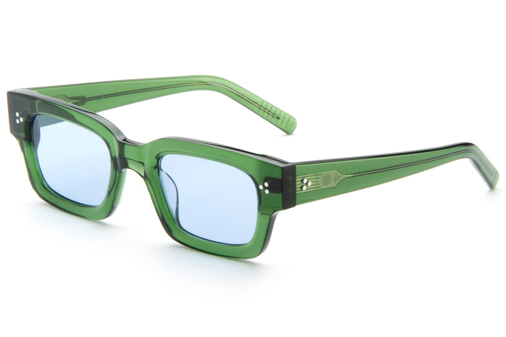 AKILA® Eyewear - Syndicate Sunglasses Green w/ Sky Blue Lenses