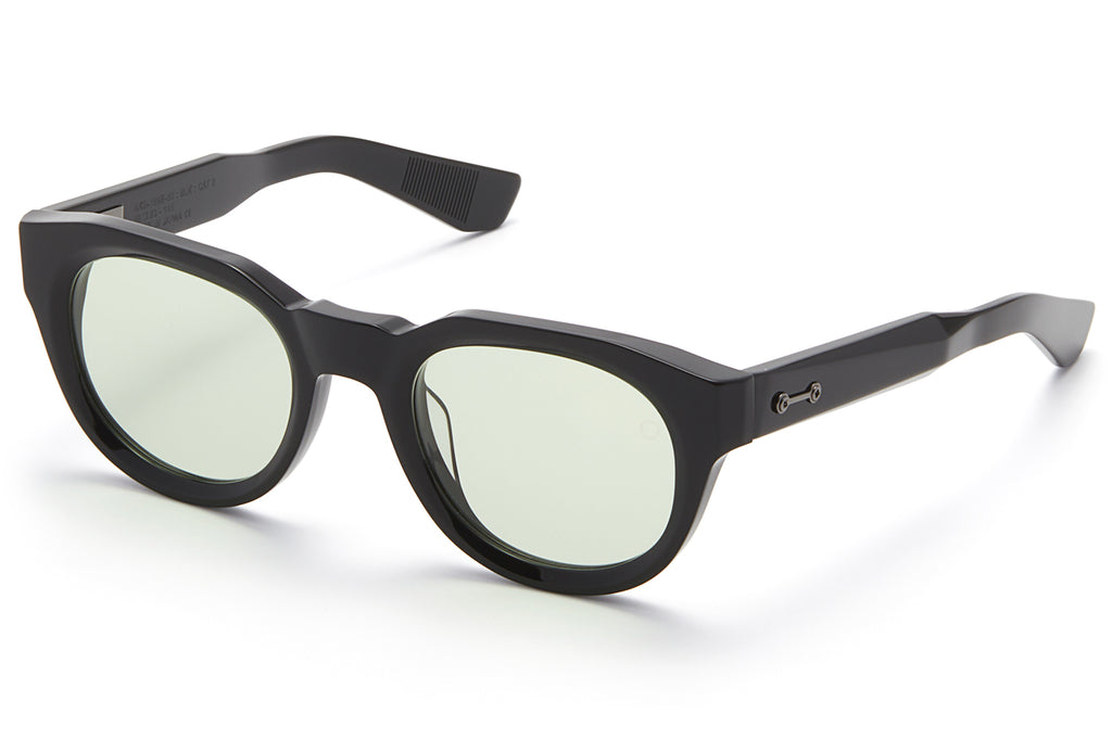 Akoni - Alpha Sunglasses Solid Black & Black Rhodium with Photochromic Mint Lenses