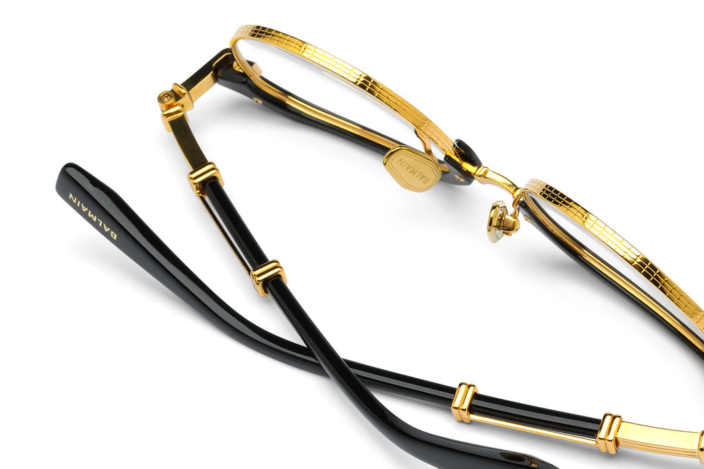 Balmain® Eyewear - Admiral Eyeglasses Black & 18k Gold